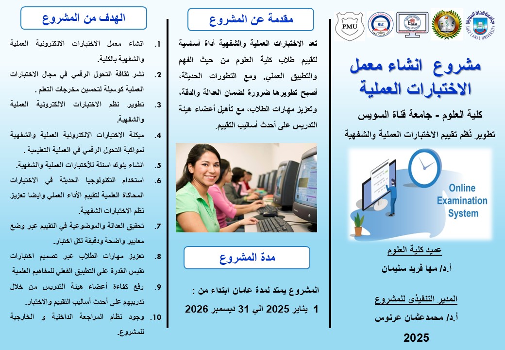 مشروع الاختبارات العملية والشفهيه